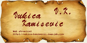 Vukica Kamišević vizit kartica